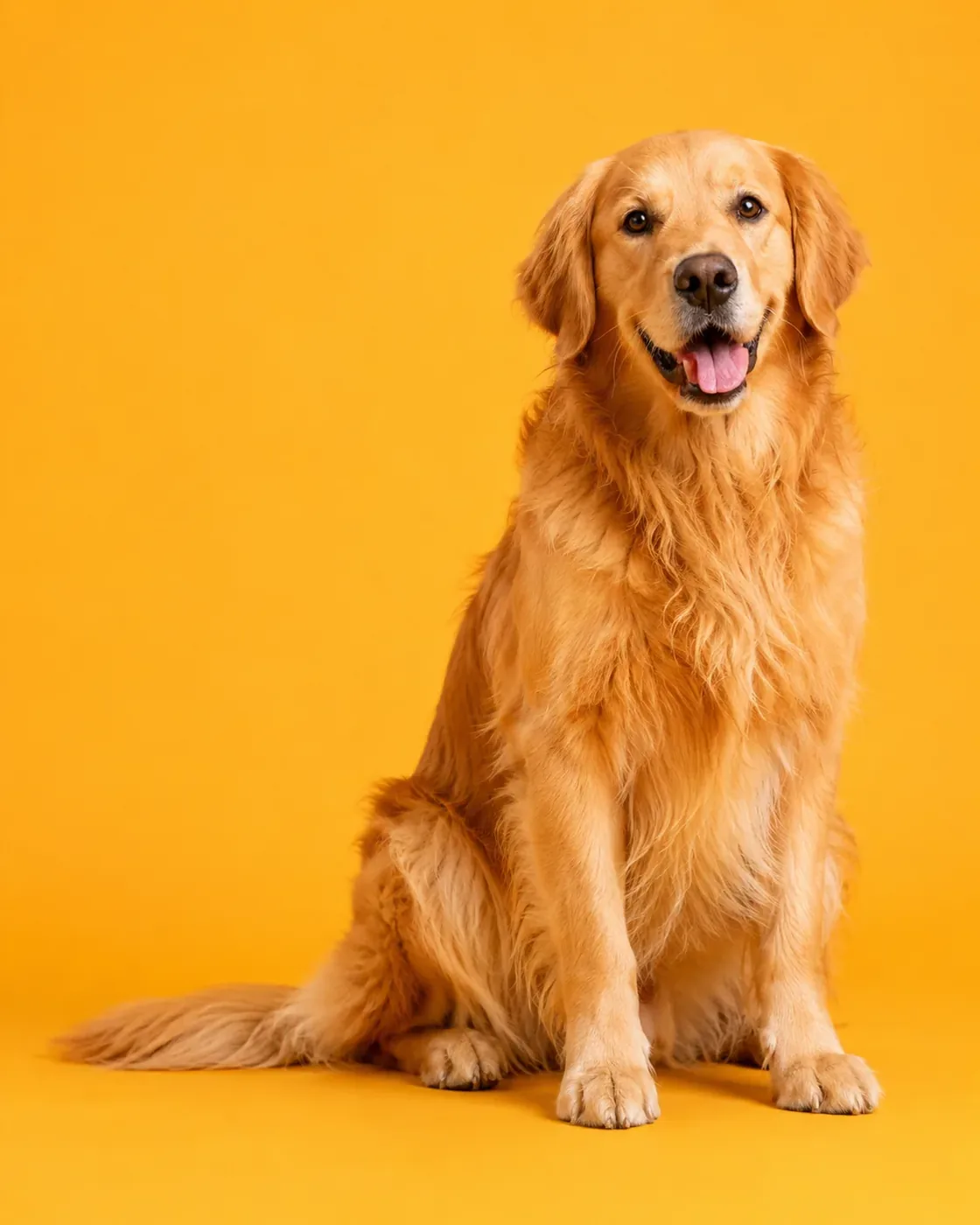 A golden retriever resting calmly, representing pets cared for with custom compounded medications at Carebridge Pharmacy